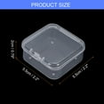 thumbnail image 2 of Uxcell 72Pcs Clear Small Plastic Storage Containers with Lids, Square Anti-Oxidation Boxes(2.2x2.17x0.79In), 2 of 6
