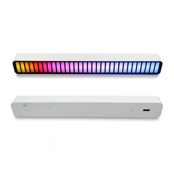 Maoww Light Bar 5W LED RGB Sound Control Rhythm Music Light Party Decoration Atmosphere Lamp Strip, White