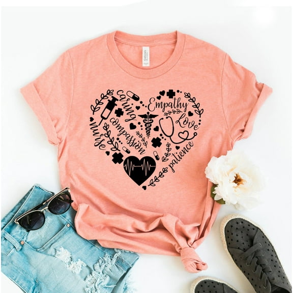 Nurse Adjectives T-shirt Not Shirt Depression Tee Bleached Top Gift Rn School Mama And Icons Life Appreciation Medical