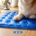 thumbnail image 6 of Cooling Mat for Dogs Pet Cooling Mat 17.7 X 17.7 Inch Ice Silk Cooling Mat for Dogs Blue Polar Bear Print Dog Cooling Mat for Indoor Outdoor Use for Dogs Cats Small Pets 1 Pack, 6 of 7
