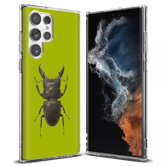 TalkingCase Slim Phone Case Compatible for Samsung Galaxy S22 Ultra 5G, Beetle Photo Print, Thin Light, Flexible, Soft, USA