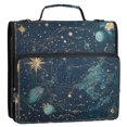 thumbnail image 5 of FORMRS Zipper Binder with Shoulder Strap 2-inch Ring 500 Sheet Capacity File Bag, Dark Star Map, 5 of 5