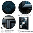 thumbnail image 3 of Designart "Vector Of Onyx Opulence" Abstract Shapes Picture Framed Wall Art Prints, 3 of 5