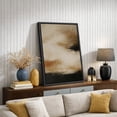 thumbnail image 4 of Framed Canvas Print Beige Black Abstract Wall Art Neutral Modern Decorative for Living Room Bedroom - 24"x36" BLACK, 4 of 8