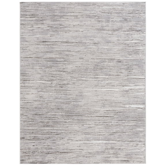 SAFAVIEH Martha Stewart Isabella Striped Area Rug, Grey/Light Grey, 8' x 10'