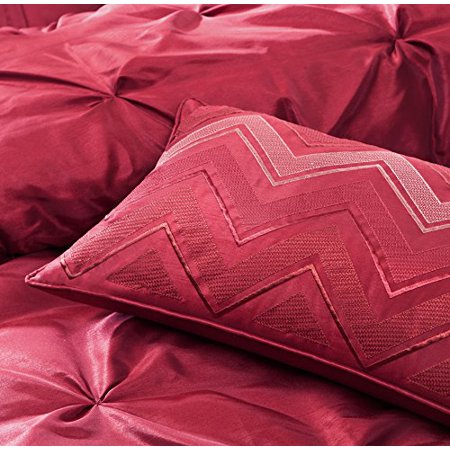 Madison Park Laurel 7 Piece Comforter Set King Red Walmart Canada