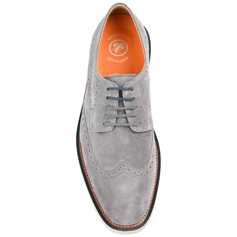 Thomas & Vine Mens Chadwick Lace-up Wingtip Derby - Walmart.com