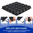 thumbnail image 6 of Air Inflatable Mosaic Wheelchair Seat Cushion, for Reducing Skin and Tissue Pressure and Preventing Pressure Sores, Tailbone Pain Relief 18.2"*18.2", 6 of 9