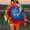 004_Multicolor, variant on Winter Plus Size Fall Sweaters for Women Women's Autumn Fashion Tie Dye Printed Hoodies Funny Hoodies Purple M