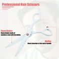 thumbnail image 3 of Vocoste Professional Hair Cutting Shears 6.5 Inch Hair Scissors Stainless Steel Razor Edge Barber Scissors White, 3 of 7
