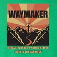 thumbnail image 2 of Wild Bobby, WAYMAKER Miracle Worker Promise Keeper Inspirational/Christian Tri-Blend Racerback Tank Top, Envy, Small, 2 of 5
