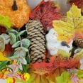 thumbnail image 5 of Uxgjfwu Fall Wreath 22 Inch Artificial Maple Leaf Decor, Pumpkin Vine Autumn Door Hanger with Mini Fruits, Seasonal Porch Decoration, 5 of 8