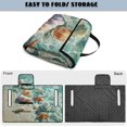 thumbnail image 6 of Whosucclay 4 Convenient Pockets Seat Blanket for 2 Person Carts Club Car, Quick Install for Quilted Covers, Starfish and Seashell Pattern, 6 of 9