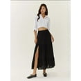 thumbnail image 2 of High Waist Maxi Skirt with Slit, 2 of 5