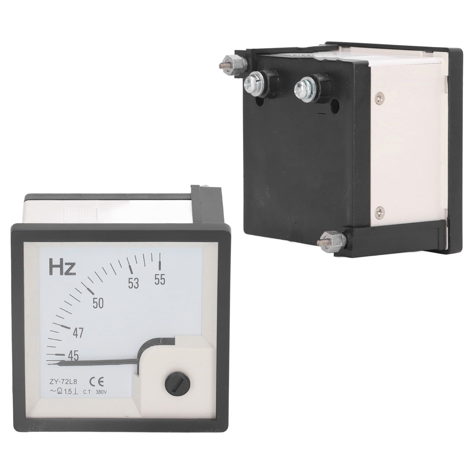 Fréquencemètre à Panneau Carré 45-55Hz AC 380V 1.5, Testeur De Fréquence De Haute Précision, Fréquence à Panneau Carré