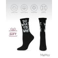 thumbnail image 6 of MeMoi Women's Do What You Want Cotton Blend Crew Socks - Mens - Male, 6 of 7