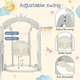 thumbnail image 5 of 5 in 1 Toddler Slide and Swing Set, Kid Playground Set, Toddler Play Set with Basketball Hoop Freestanding Combination for Babies Indoor & Outdoor. Gray., 5 of 9