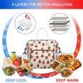 thumbnail image 4 of White Halloween Pumpkins Womens Lunch Box for Work,Insulated Large Lunch Bag for Tween and Teen,Loncheras Para Mujer,Leakproof Adult Lunch Bag for Work,Beach,Travel,Picnic,Camping, 4 of 7