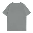 thumbnail image 2 of NAMTYQX Spring Tops for Women 2025 Casual Short Sleeve Classic Hawaii Tropical Graphic Crewneck Plus Size Lightweight Loose Gray Size 5XL, 2 of 5
