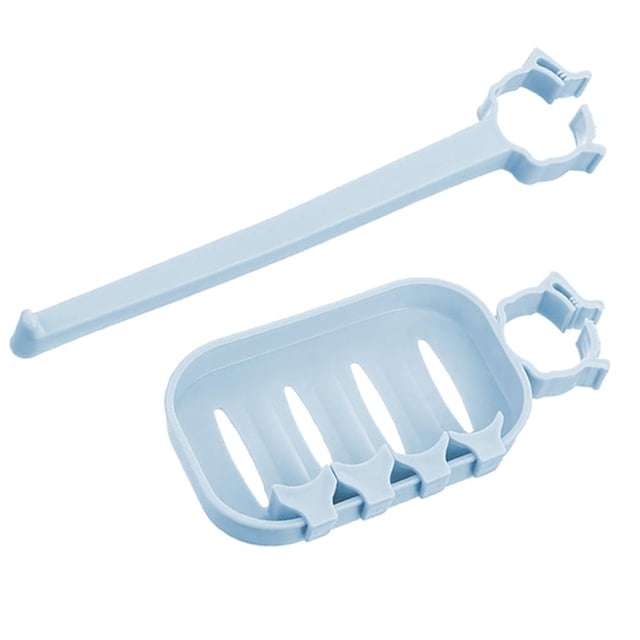 Soporte para Esponja de Cocina de Jabón para Lavar Soporte para Toallas Cocina Y Baño, es de Jabón Toallero - Gris, 15.5 x 7cm SM SunniMix Soportador de jabón de plástico