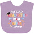 thumbnail image 3 of Inktastic My Dad Graduated and I'm Super Proud Boys or Girls Baby Bib, 3 of 4