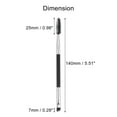 thumbnail image 2 of Unique Bargains 1pcs Soft Double Sided Eyebrow Brush Angled Eye Brow Brush Eyelash Extension Brush Silver Tone Black, 2 of 5