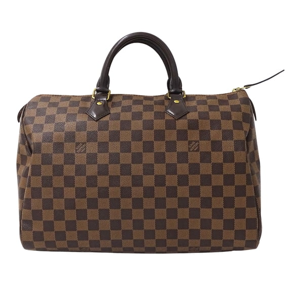 Pre-Owned Louis Vuitton Damier Speedy 35 Handbag, Brown, N41523, Women's (Fair)