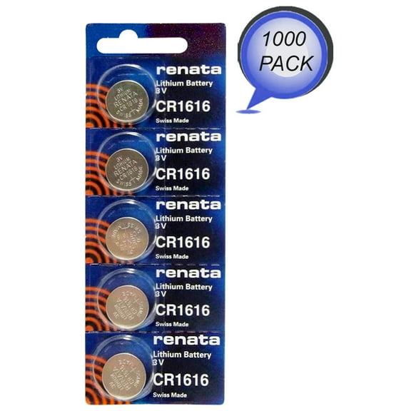 Renata CR1616 3V Lithium Coin Battery 1000 Wholesale Pack