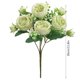 thumbnail image 3 of Ramo de rosas artificiales para mujer, decoración del hogar, ramo de boda, rosa pegada a la pared., 3 of 5