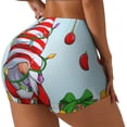 thumbnail image 2 of Fotbe Funny Christmas Gnome Seamless Shorts, Womens Workout Shorts High Waist Stretch Booty Short for Gym/Yoga/Running/Biking-X-Large, 2 of 9
