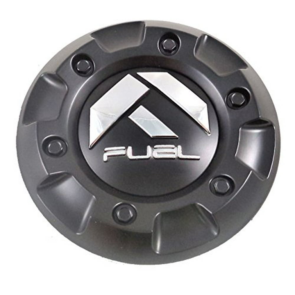 Fuel Matte Black Wheel Center Caps Set of Four (4) M447, 100158