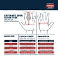 thumbnail image 5 of Wrangler Men’s Utility Work Gloves – X-Large, Synthetic Leather Palm Glove, Reinforced Grip, Breathable, 5 of 8