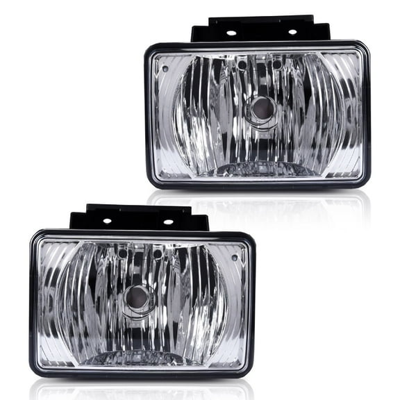 CROSSDESIGN Pair Fog Lights Lamp Fit for 2004-2012 Chevy Colorado/GMC Canyon