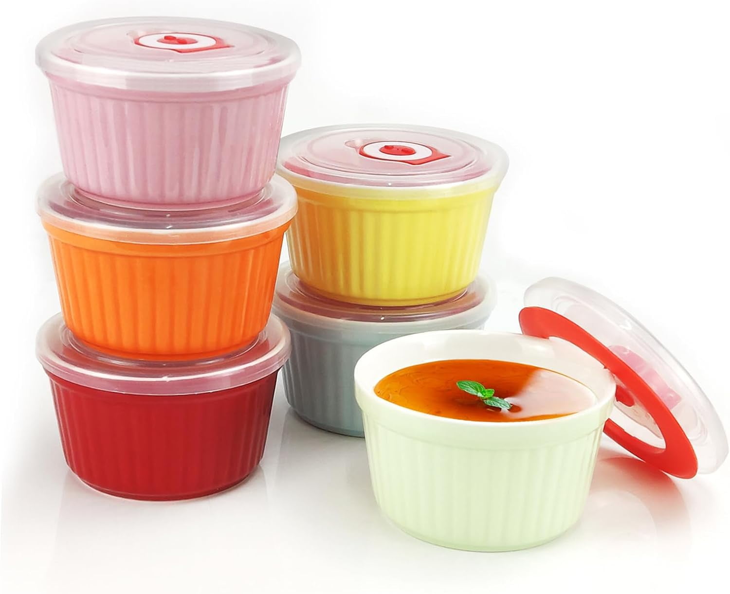 Ramekin De Melamina 6,7 X 3,7 Cm - 60 Ml Weck Branco