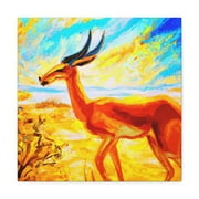 Gazelle's Pastel Gaze - Canvas