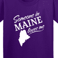 thumbnail image 4 of Inktastic Someone in Maine Loves Me Youth T-Shirt, 4 of 5