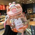 thumbnail image 3 of Large children's water bottle with silicone straw and spill-proof lid, 3 of 4