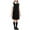 #0221-Black, variant on Big Girls Back to School Set 3 to 15 Years Solid Short Sleeve Collared Top Sleeveless Dress with Bow 3 Piece Preppy Uniform for Classroom Wear