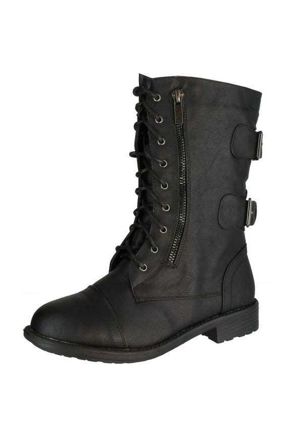 Womens Pack-72 Military Lace Up Combat Boot