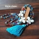 thumbnail image 1 of Bohemian Ethnic Boho Tassel Necklace Crystal Bead Necklace Nature Stone Butterfly Long Sweater Necklace for Women, 1 of 5