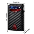 thumbnail image 3 of WFSCRD Wallet For Men Ultra-Thin RFID Blocking Bifold With POP UP Card Slot & Money Clip Wallet Front Pocket Design Holds 12 Cards & Cash Gift For Dad/Husband, 3 of 7