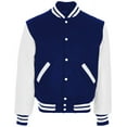 thumbnail image 4 of Holloway Sportswear L Varsity Jacket Dark Purple/White 224183, 4 of 4