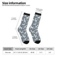 thumbnail image 2 of Bingfone Poodle Dog Print Compression Socks for Women and Men Long Socks for Running Athletic Cycling Nurse, 2 of 6