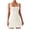 White, variant on Women’s Square Neck A-Line Mini Dress Sleeveless Fit and Flare Casual Summer Skater Dress