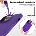thumbnail image 4 of For Apple iPhone 13 Pro/ iPhone 13 Case with Built-in Screen Protector,Rugged PC Front Cover + Soft TPU Non-Slip Cover, Shockproof Full-Body Protective Case Cover - Purple, 4 of 5