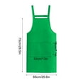 thumbnail image 2 of Fwttom Cotton Aprons for Women with Pockets - Chef Apron Adjustable Bib Waterproof, Breathable Kitchen Aprons for Cooking, Dishwashing, BBQ, Drawing, 2 of 5