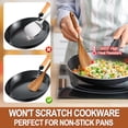 thumbnail image 5 of ACMETOP Wooden Spoons for Cooking, 9 Pcs Natural Teak Kitchen Utensil Set with Utensils Holder & Spoon Rest, Wooden Cooking Utensils for Nonstick Pans & Cookware, 5 of 10