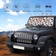 thumbnail image 5 of Kdxio Cute Baseball Print Front Windshield Sun Shade,Folding Auto Sunshade for Car Truck SUV-Medium, 5 of 7