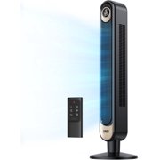 Dreo Tower Fan 42 Inch, Quiet Oscillating Bladeless Fan with Remote, 6 Speeds, 4 Modes, LED Display, 12H Timer, BlackGold Floor Standing Fan Powerful for Indoor Home Bedroom Office Room