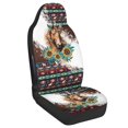 thumbnail image 2 of Chririnla Polyester Auto Seat Cushion for Interior Accessories, Stretchy Stretch Fit Car Seat Cushion Protective Cover, Horse with Sunflower and Snowflake, 2 of 7